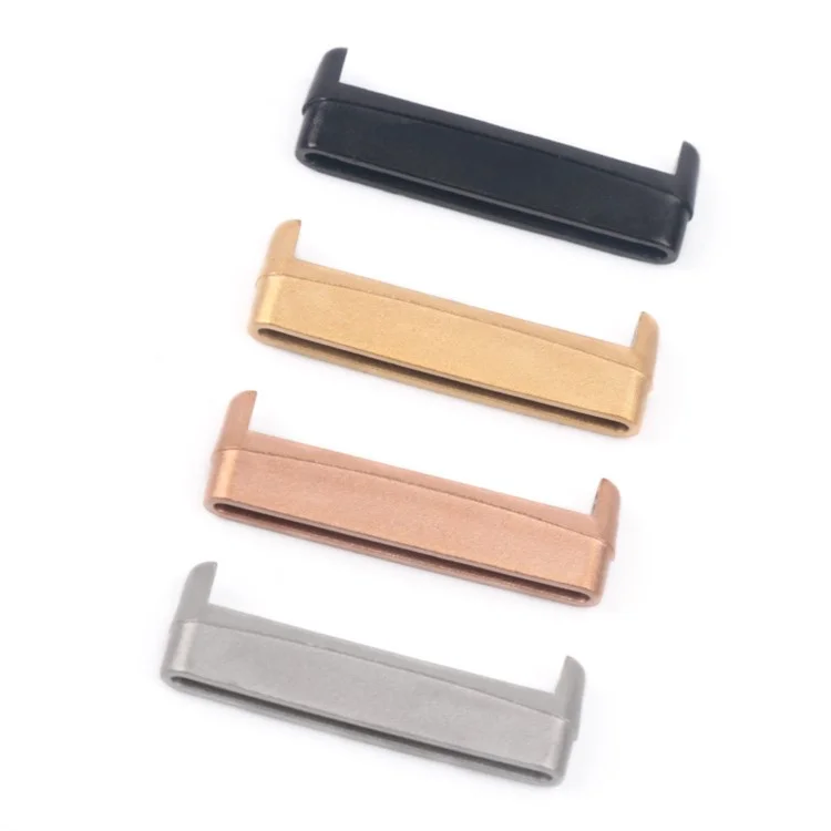 1 paire pour Fitbit Versa 4 / Sense 2 Adaptateur de bracelet de montre en métal - Argent