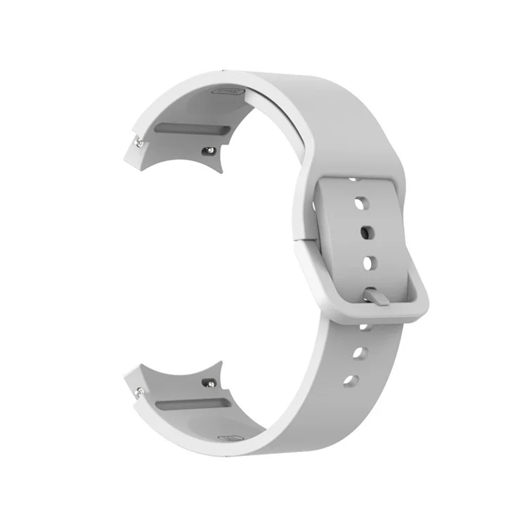For Samsung Galaxy Watch6 40mm 44mm / Watch6 Classic 43mm 47mm / Watch 5 40mm 44mm / 5 Pro 45mm / Watch4 40mm 44mm Watch Band Silicone Watch Strap Replacement Watchband - White