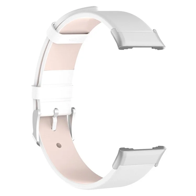 Para o Oppo Watch Watch Free Watch Band Com Cinta de Pulseira de Couro de Fivela - Branco