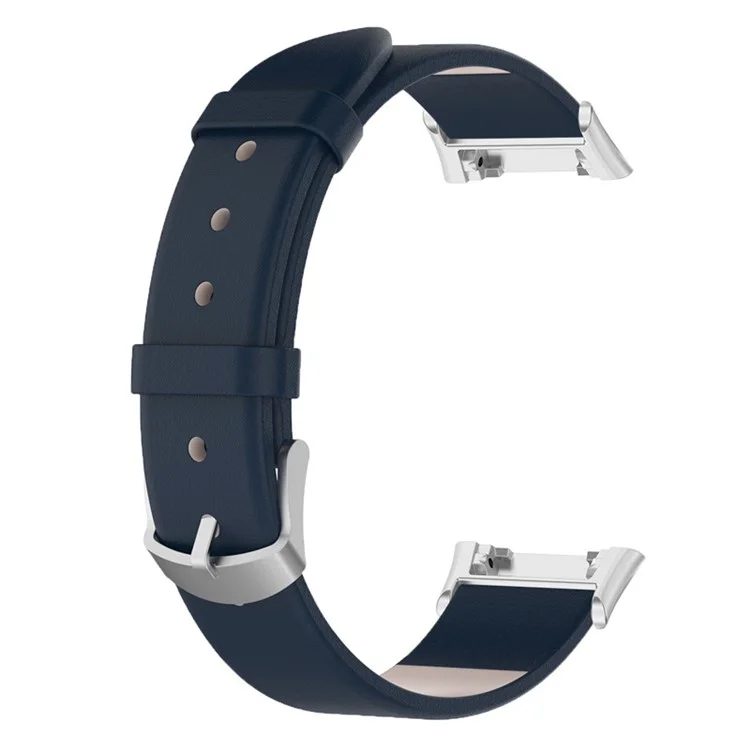 Für Oppo Watch Free Watch Band Mit Schnalle Leder Armband Ersatzwache - Dunkelblau