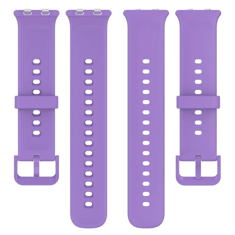 Para Oppo Watch 3 Sport Watch Band Soft Silicone Strap Wristband Replacement - Lilac Purple