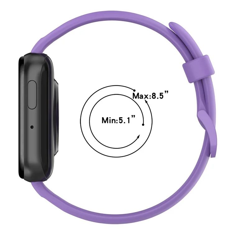 Para Oppo Watch 3 Sport Watch Band Soft Silicone Strap Wristband Replacement - Lilac Purple