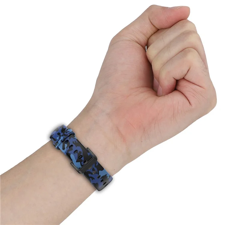For Xiaomi Mi Band 7 Pro Sport Band Soft Silicone Pattern Printing Replacement Wristband, Standard Size - Leopard Print