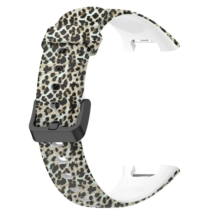 For Xiaomi Mi Band 7 Pro Sport Band Soft Silicone Pattern Printing Replacement Wristband, Standard Size - Leopard Print