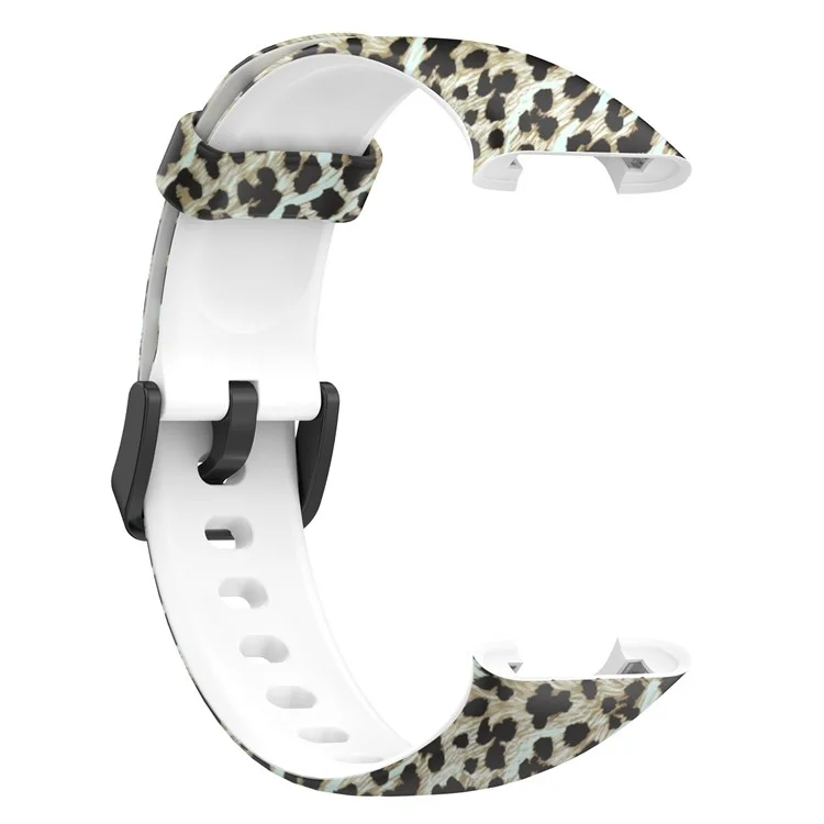 For Xiaomi Mi Band 7 Pro Sport Band Soft Silicone Pattern Printing Replacement Wristband, Standard Size - Leopard Print