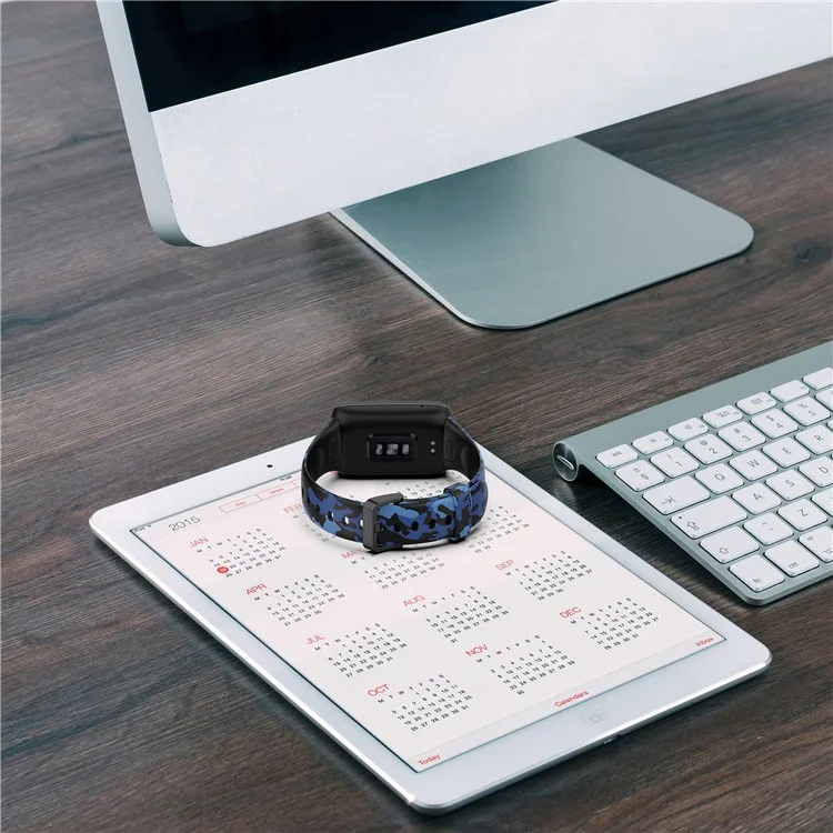 For Xiaomi Mi Band 7 Pro Sport Band Soft Silicone Pattern Printing Replacement Wristband, Standard Size - Leopard Print