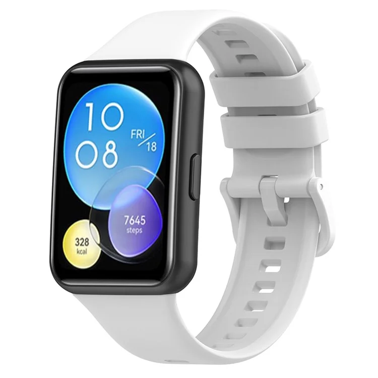 Para Huawei Watch Fit 2 / Fit 2 Active / Classic / Elegant, Correa de Reloj de Silicona Suave de Repuesto para Deporte - Blanco