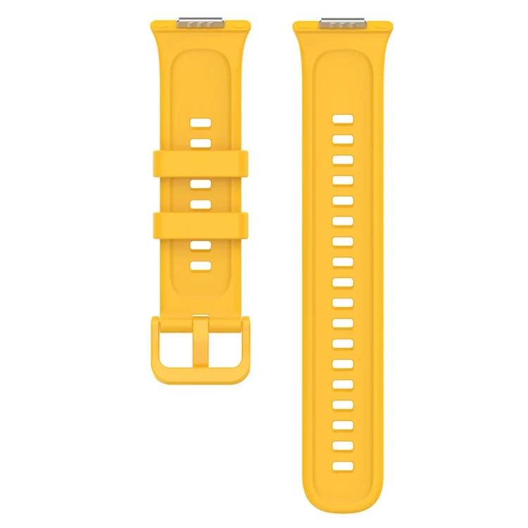For Huawei Watch Fit 2 / Fit 2 Active / Classic / Elegant Silicone Watch Strap Soft Sport Replacement Watch Band - Yellow