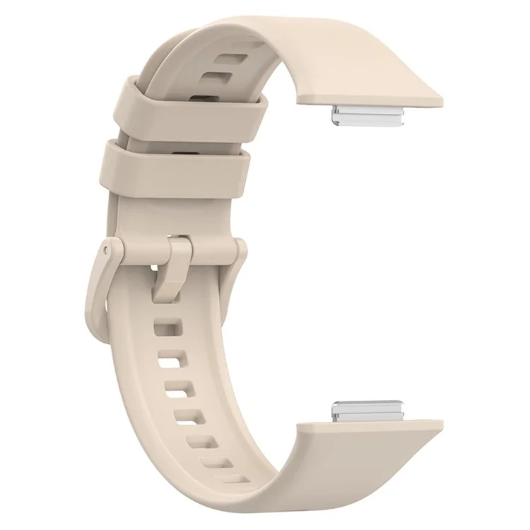For Huawei Watch Fit 2 / Fit 2 Active / Classic / Elegant Silicone Watch Strap Soft Sport Replacement Watch Band - Ivory White
