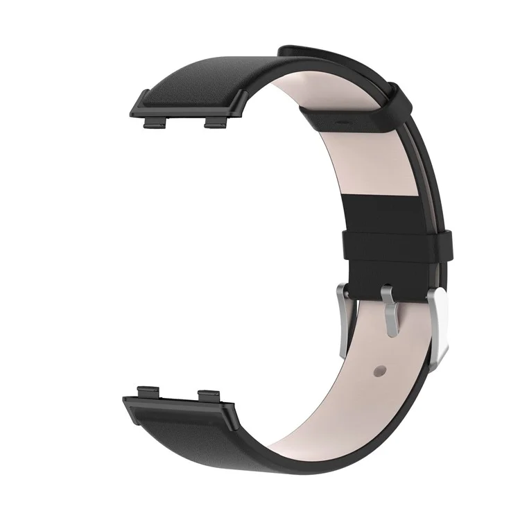 Para Oppo Watch 3 Pro Solid Color Adjustable Leather Wrist Strap Replacement Watch Band - Negro