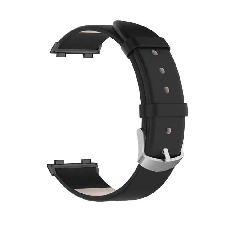 Para Oppo Watch 3 Pro Solid Color Adjustable Leather Wrist Strap Replacement Watch Band - Negro
