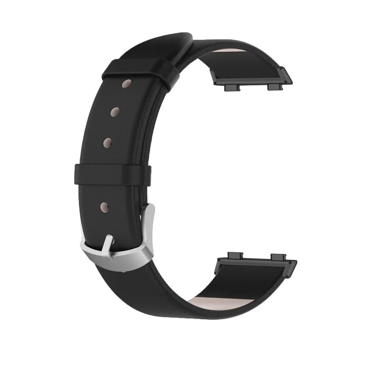 Para Oppo Watch 3 Pro Solid Color Adjustable Leather Wrist Strap Replacement Watch Band - Negro