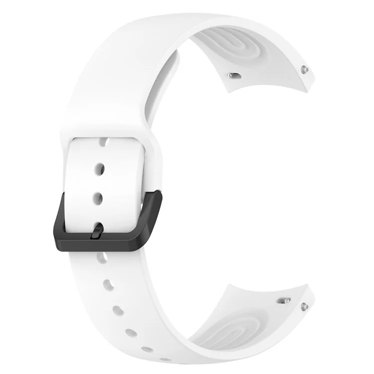 Pour Xiaomi Watch S1 Pro Silicone Watch Bands 22mm Quick Release Watch Strap Soft Replacement - Blanc