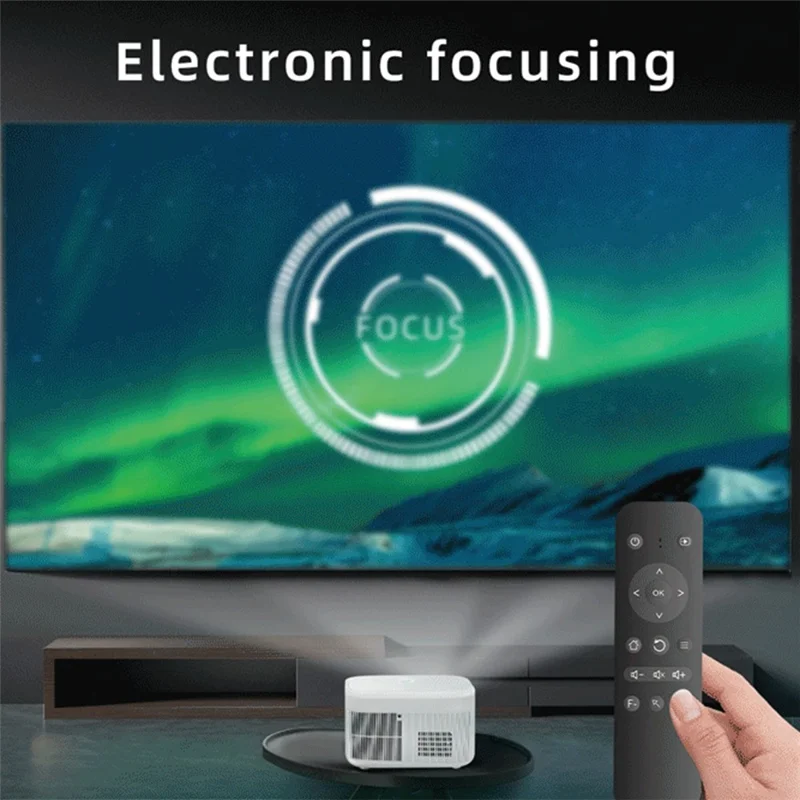 T40 Smart WiFi HD Projector Home Theater Portable Projector Built-in Bluetooth-compatible Speaker Support Android / IOS - UK Plug