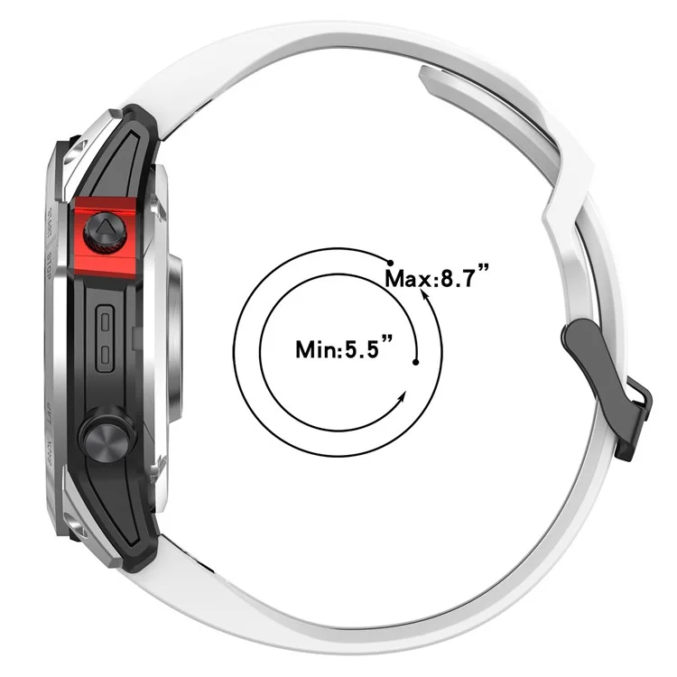 Für Garmin Enduro / Fenix 7X / 7X Solar / COROS VERTIX 2 Silikon-Armband 26mm Zweifarbiges Armband mit Schnellverschluss und Doppelloch-Schnalle - Schwarz / Blau