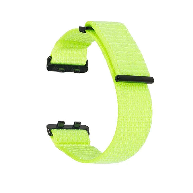For Oppo Watch 3 Breathable Soft Watch Strap Replacement Adjustable Nylon Wrist Band - Fluorescent Green