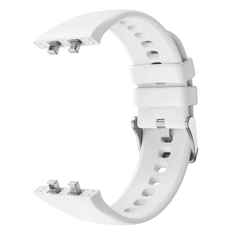 Для Oppo Watch 3 Pro Smart Watch Band Soft Skin Friendly Silicone Chiess Restband - Белый