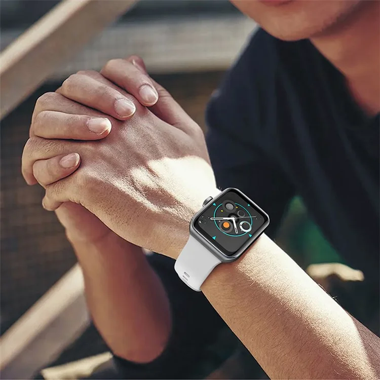Для Oppo Watch 3 Pro Smart Watch Band Soft Skin Friendly Silicone Chiess Restband - Белый