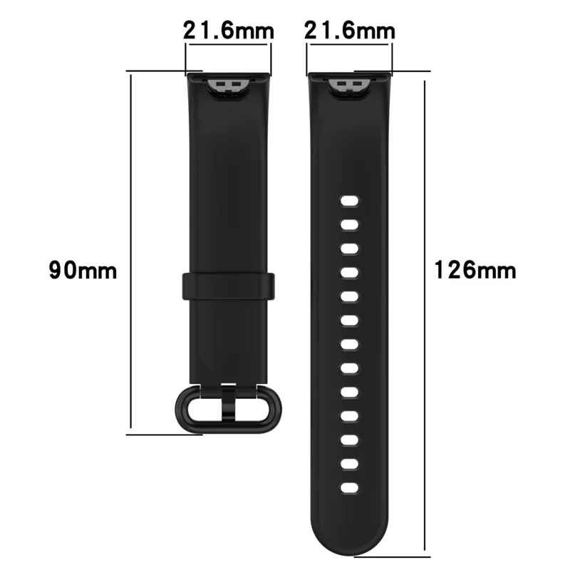 Für Xiaomi Redmi Watch Watch Silicon Watch Band Litchi Textur Ersatz Armband Armband Accessoires - Mitternacht Grün
