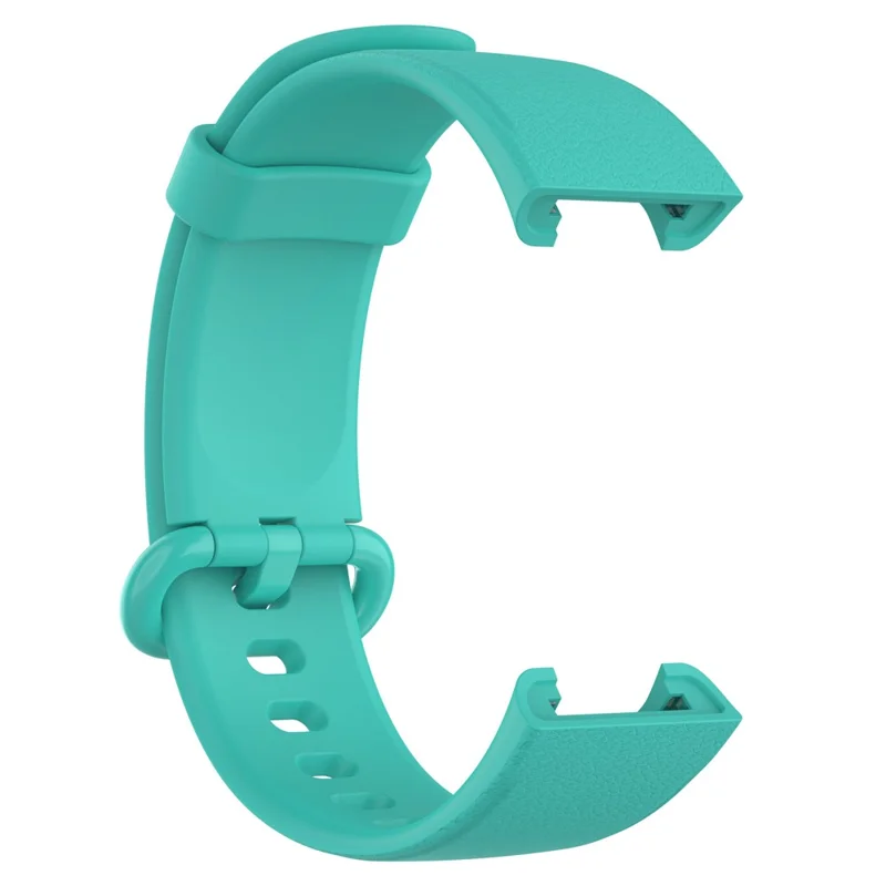 For Xiaomi Redmi Watch Soft Silicone Watch Band Litchi Texture Replacement Wristband Strap Accessories - Teal Green