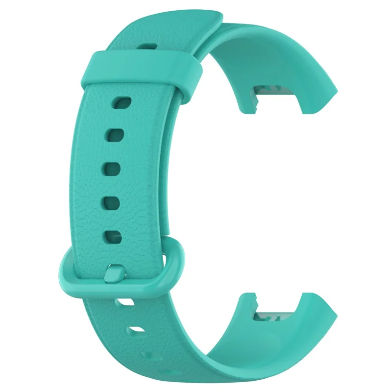 For Xiaomi Redmi Watch Soft Silicone Watch Band Litchi Texture Replacement Wristband Strap Accessories - Teal Green