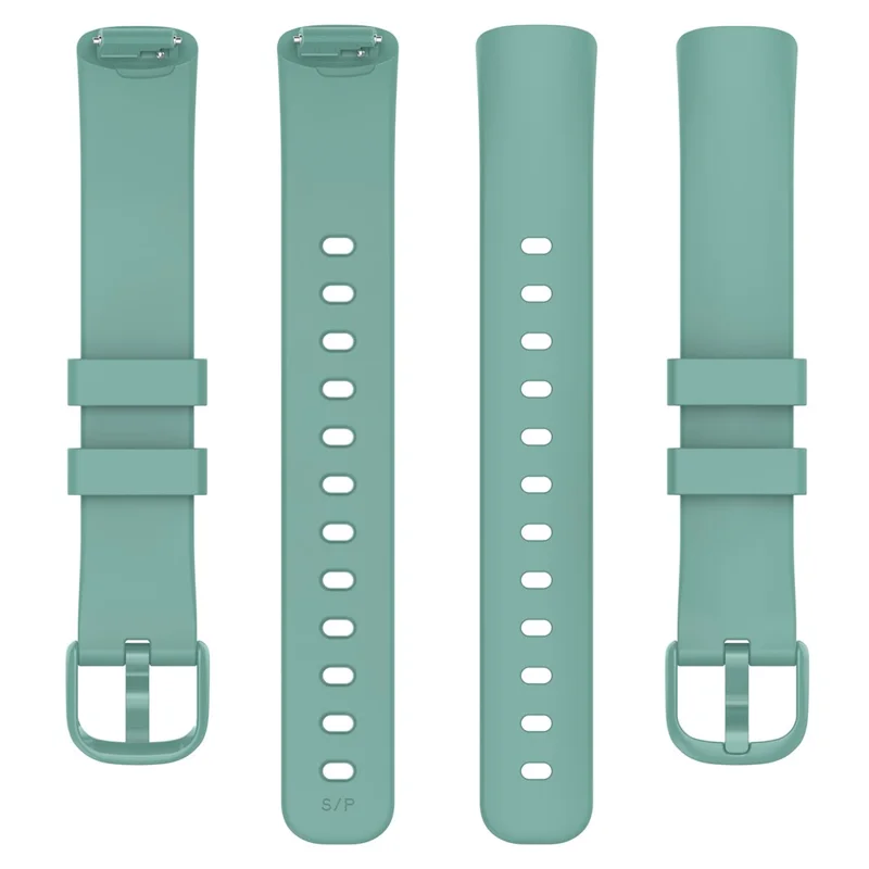 For Fitbit Inspire 3 Silicone Smart Watch Band Adjustable Pin Buckle Replacement Strap, Size: S - Pine Needle Green