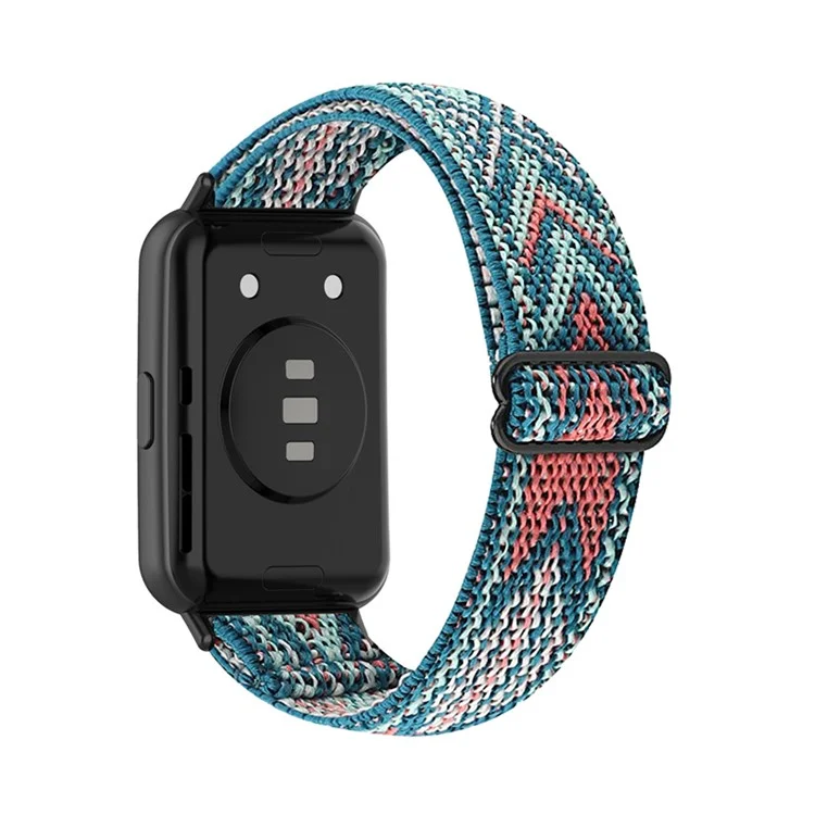 For Huawei Watch Fit 2 Smart Watch Band Replacement Ethnic Style Breathable Braided Nylon Wrist Strap - Arrow Pattern