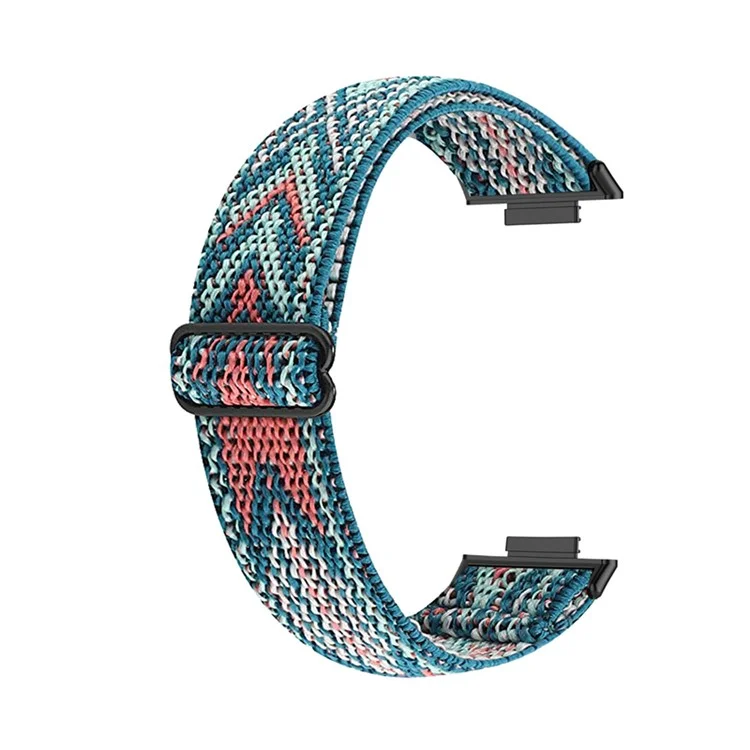 For Huawei Watch Fit 2 Smart Watch Band Replacement Ethnic Style Breathable Braided Nylon Wrist Strap - Arrow Pattern