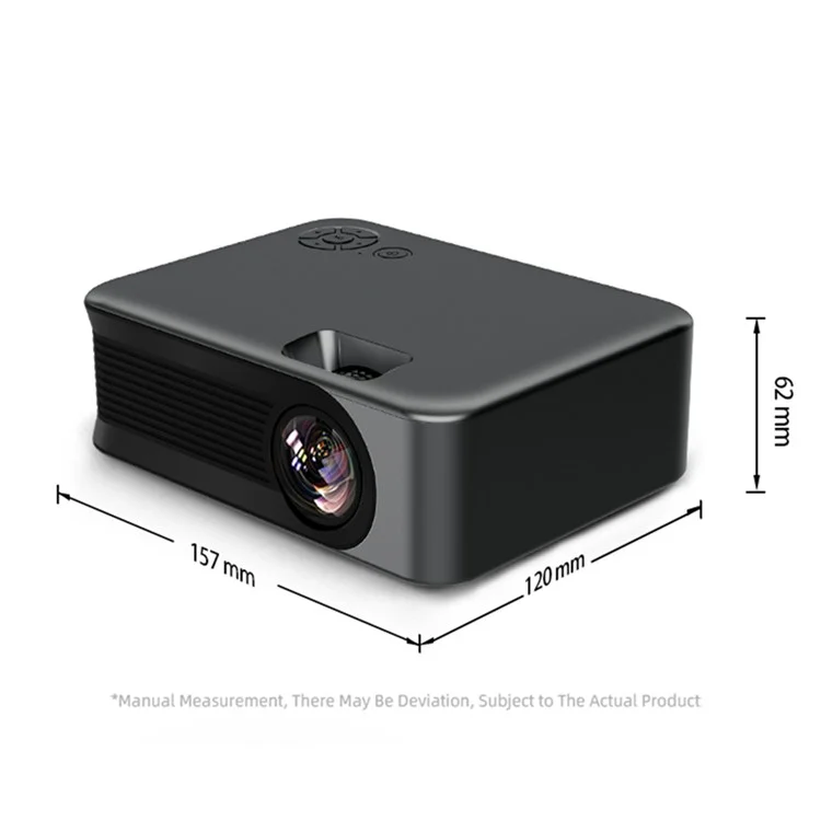 AUN MINI A30 480P Proyector Portátil 2.4G / 5G WiFi Cell Airplay Miracast Cine en Casa LED Video Proyector - Enchufe de la ue