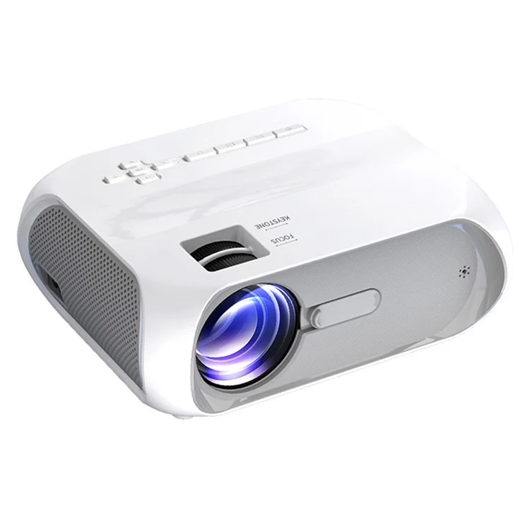 T9 HD 1080P Projector Projector de Home Theater Portátil Projector de Lente Revestida de Camadas Múltiplas Para Escritório, Escola (versão Padrão) - Plugue Nos Eua