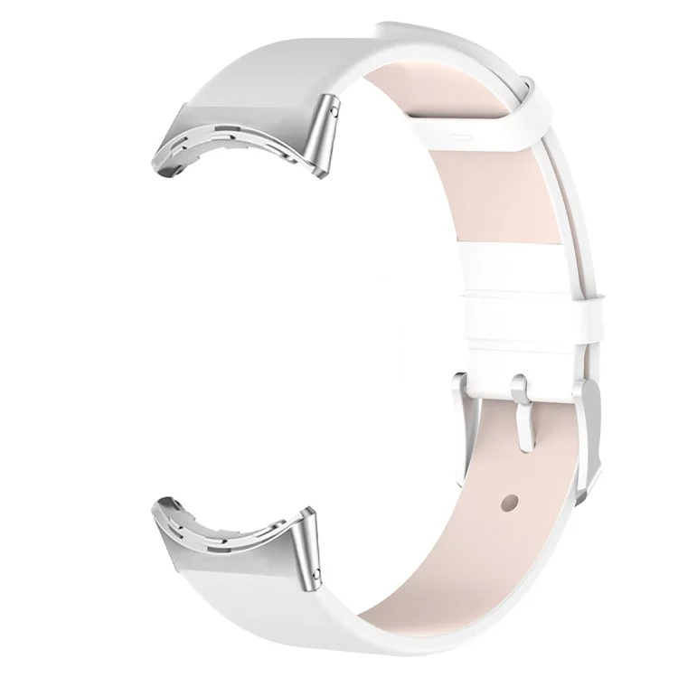 For Google Pixel Watch 3 41mm / Watch 2 / Pixel Watch PU Leather Replacement Watch Band Adjustable Wrist Strap Bracelet - White