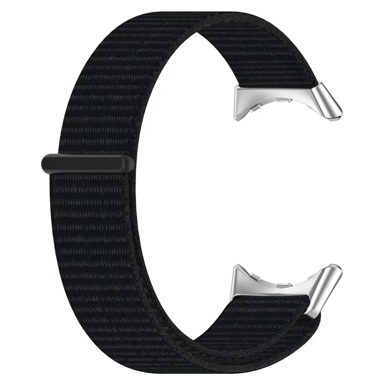 For Google Pixel Watch 3 41mm / Watch 2 / Pixel Watch Nylon Loop Fasten Watch Band Breathable Sport Wrist Band Replacement - Black