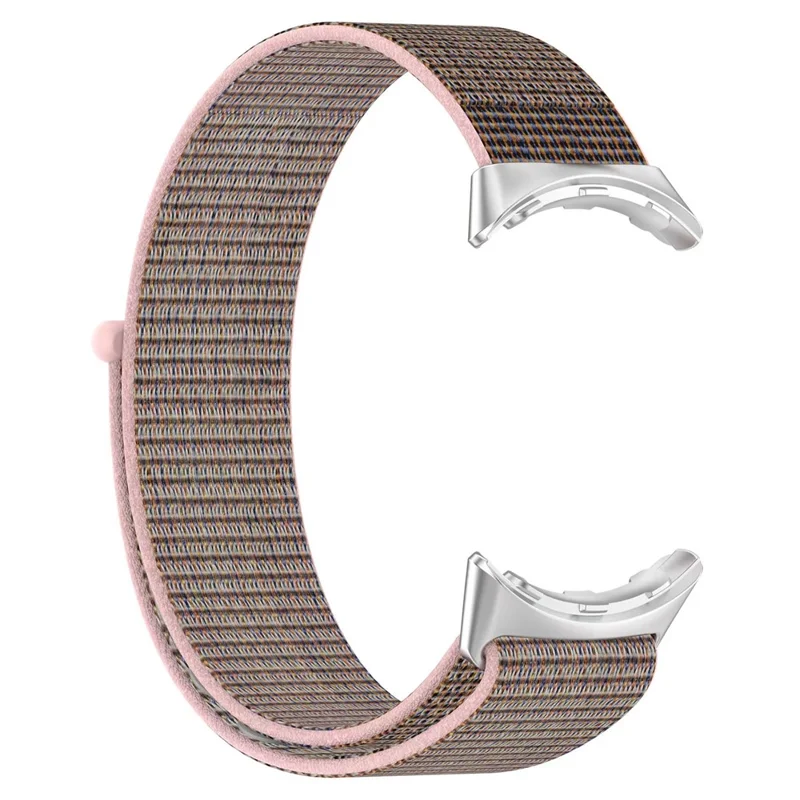 For Google Pixel Watch 3 41mm / Watch 2 / Pixel Watch Nylon Loop Fasten Watch Band Breathable Sport Wrist Band Replacement - Blue Purple