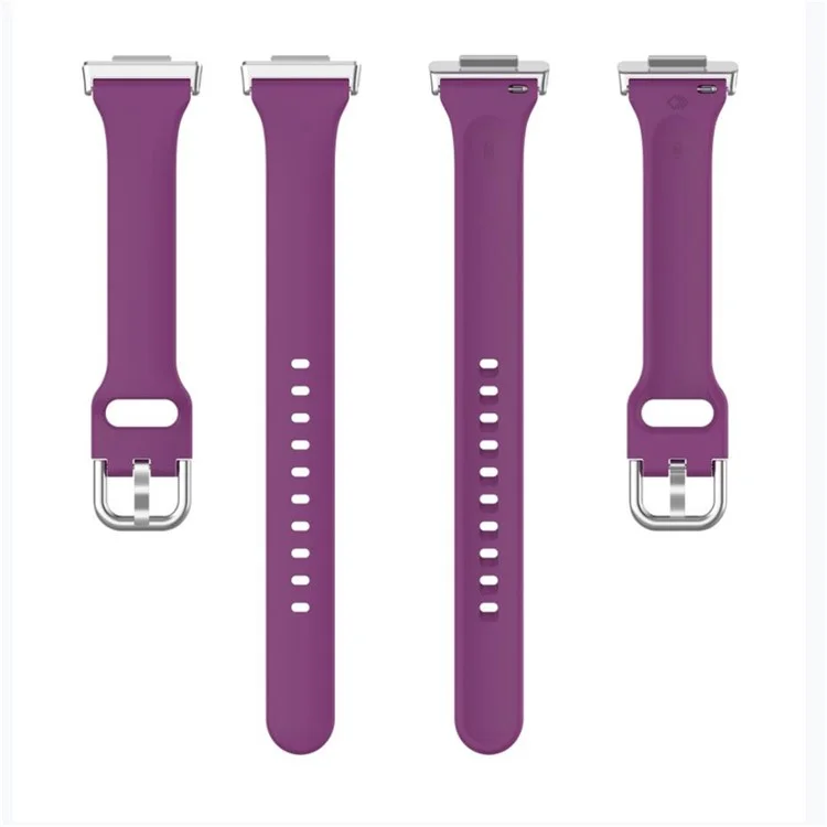 Para Huawei Watch Fit 2 Silicone Watch Band Quick Release Sport Strap Replacement Bracelet - Dark Purple