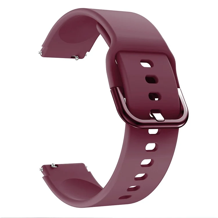 Für Huawei Watch Fit mini / Talkband B3 / Talkband B6 Soft Silikon Uhrenarmband 16mm Schnellverschluss Ersatzriemen mit farbigem Schnalle - Weinrot