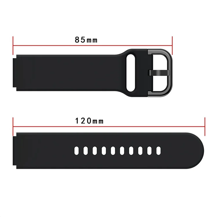 Für Huawei Watch Fit mini / Talkband B3 / Talkband B6 Soft Silikon Uhrenarmband 16mm Schnellverschluss Ersatzriemen mit farbigem Schnalle - Weinrot