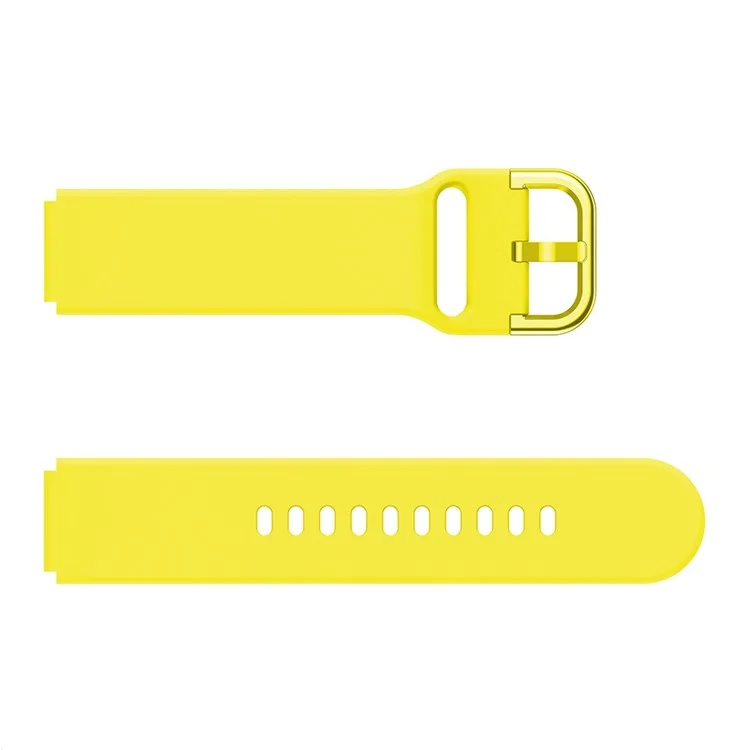 Für Huawei Watch Fit mini / Talkband B3 / Talkband B6 Soft Silikon-Uhrenarmband 16mm Quick Release Ersatz-Armband mit bunter Schnalle - Gelb