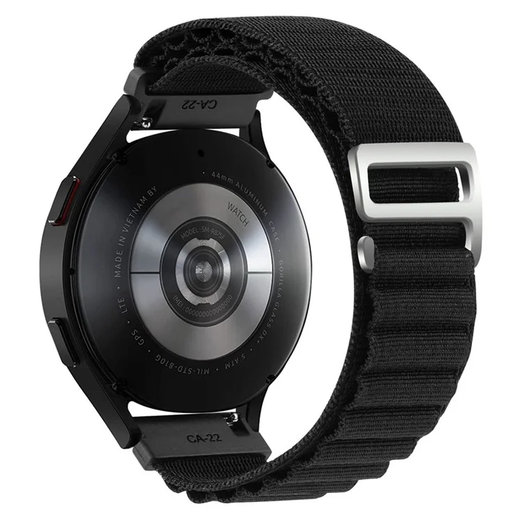 For Coros Pace 2 / Coros Apex 42mm Replacement Wrist Band 20mm Universal Nylon Adjustable Watch Strap - Black