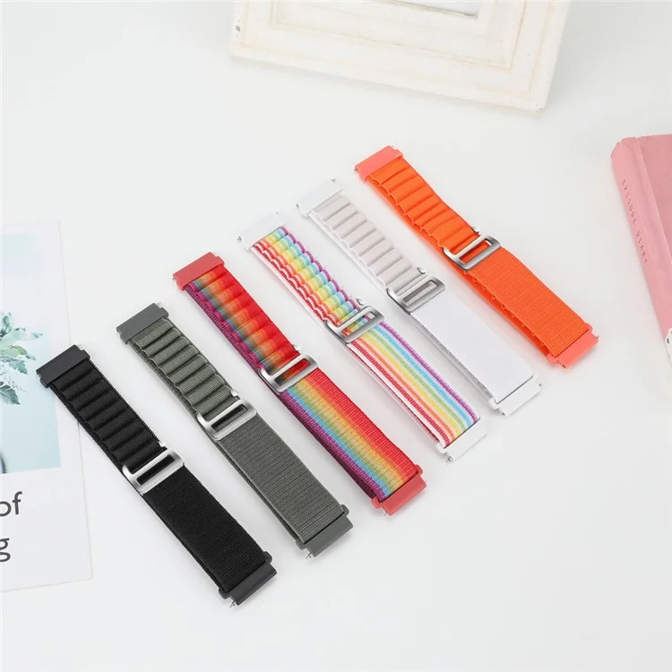 For Coros Pace 2 / Coros Apex 42mm Replacement Wrist Band 20mm Universal Nylon Adjustable Watch Strap - Black