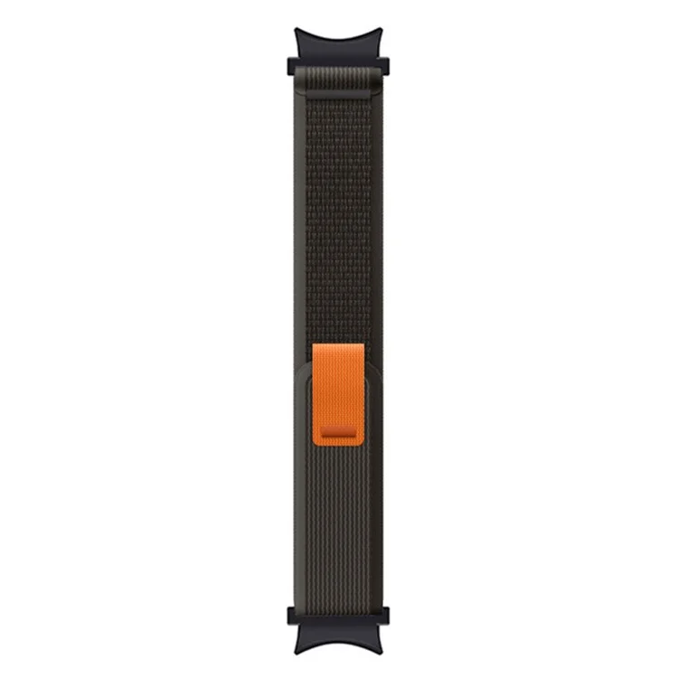 Para Samsung Galaxy Watch6 40mm 44mm / Watch6 Classic 43mm 47mm / Watch 5 40mm 44mm / 5 Pro 45mm / Watch4 40mm 44mm Nylon Band Trail Loop Adjustable Sport Strap - Preto / Cinza