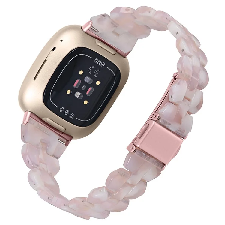 For Garmin Vivoactive 3 / Vivoactive 3 Music Replacement Resin Watch Strap Quick Release 20mm Watch Band with Folding Clasp - Pink Flower
