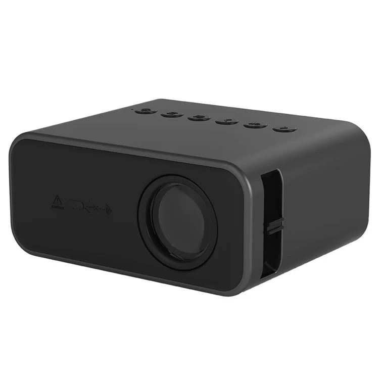 Yitan YT500 24 ANSI Mini Projector Projector de Home Theater de 100 Polegadas Exiba Para Telefone, Laptop, Computador - Preto / Plugue da ue