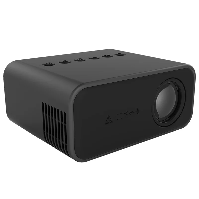 YITAN YT500 24 ANSI Mini Projector Home Theater Projector 100Inch Image Display for Phone, Laptop, Computer - Black / AU Plug