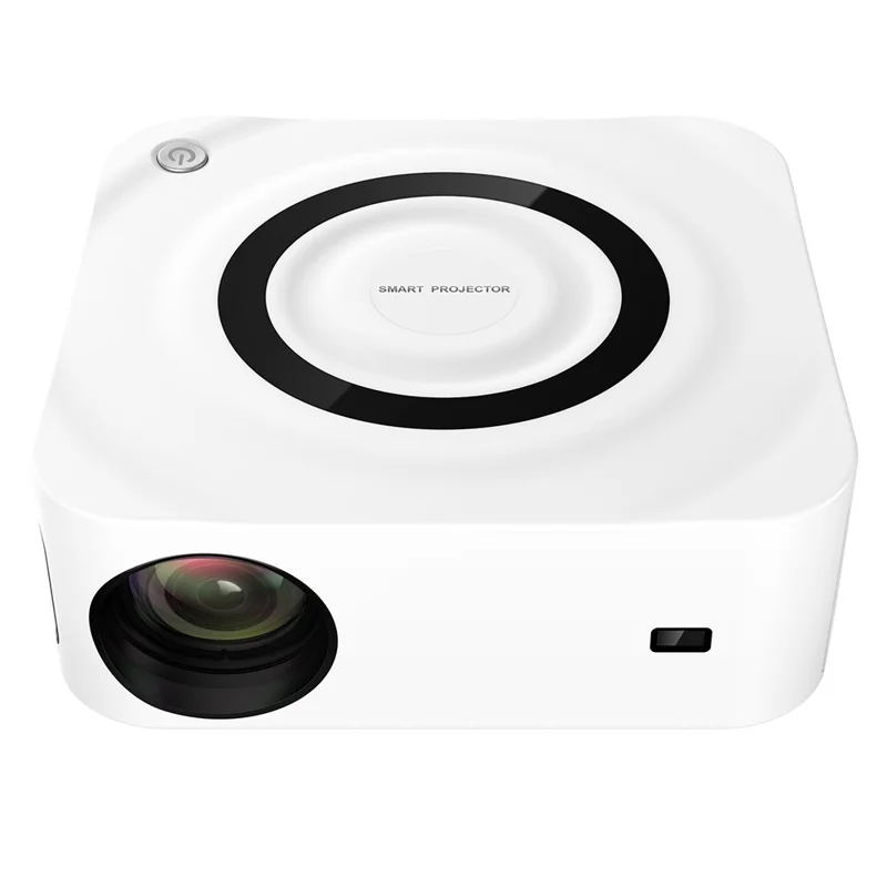 Y9 2+16G Wireless WiFi Projector 1080P Home Theater Mini Bluetooth-compatible Projector Support 200'' Projection Screen Size (White / Android) - US Plug