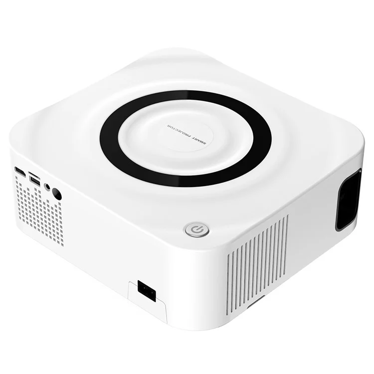 Y9 2+16G Wireless WiFi Projector 1080P Home Theater Mini Bluetooth-compatible Projector Support 200'' Projection Screen Size (White / Android) - AU Plug