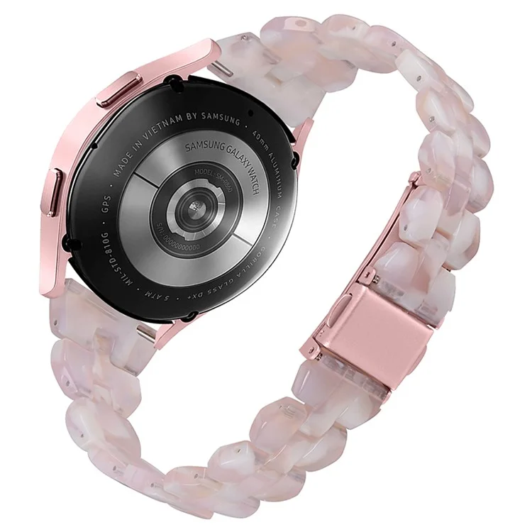 für samsung galaxy watch 5 active 40 mm / 44 mm / sieh dir 5 pro 45mm an / beobachten sie das 42 -mm -harzgurt 20mm armband armband austausch - pinke blume