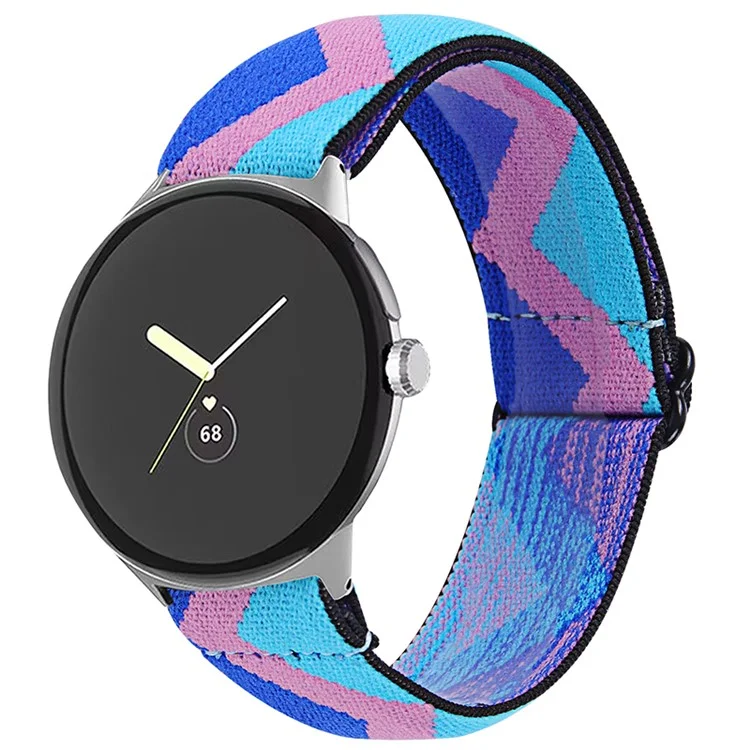 Für Google Pixel Watch Fleed Watch Band Atmungsable Handgelenksgurtersatz Durch Silberadapter - 1