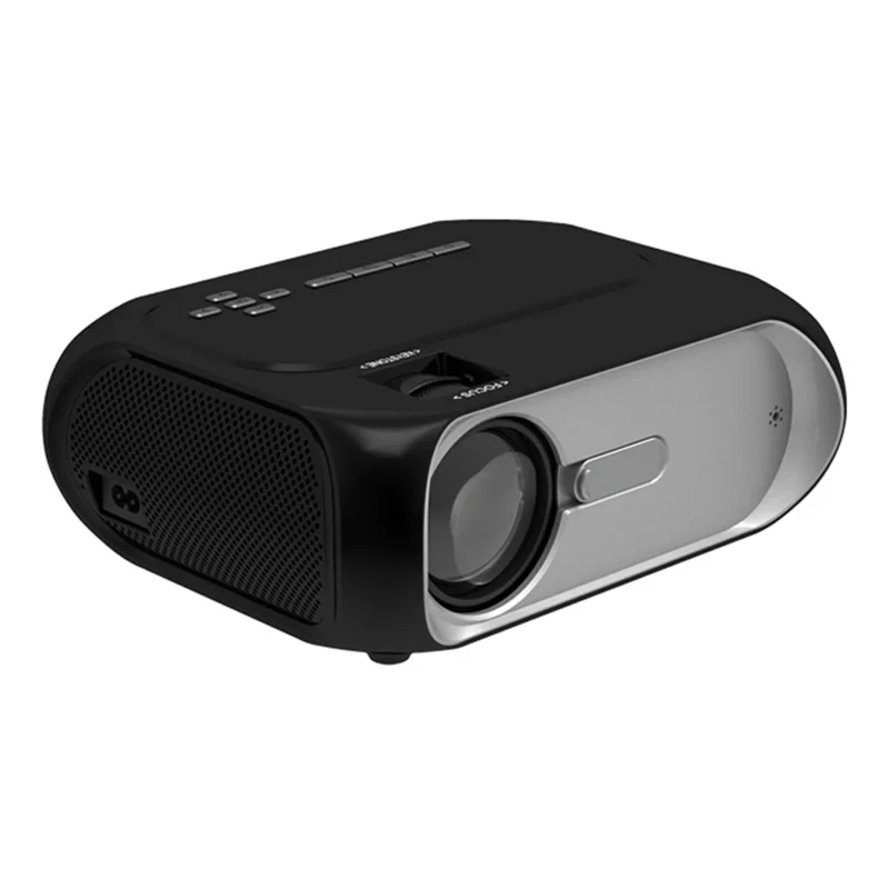 T7 1080P HD Video Mini Projector Bærbar 200ANSI Filmprojektor med Funktion til at Synkronisere Smartphoneskærm - EU-tilslutning