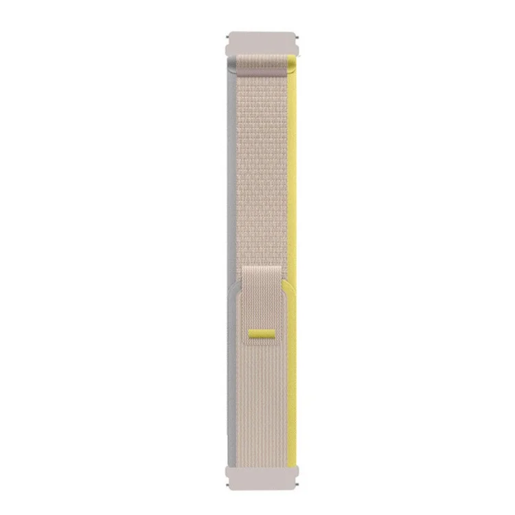 For Garmin Forerunner 255S / Venu 2S 18mm Nylon Band Sport Trail Loop Adjustable Watch Strap - Beige