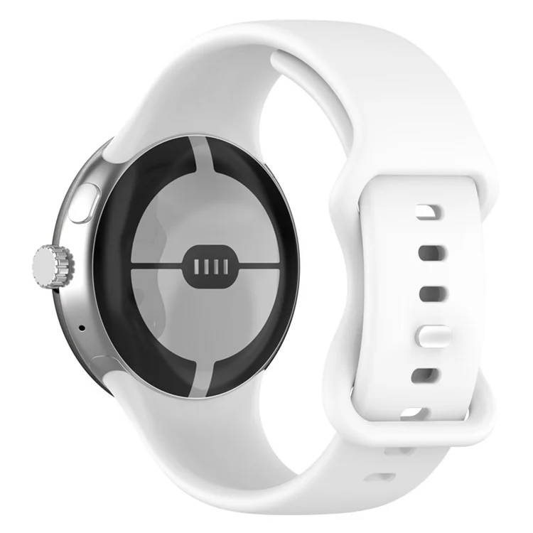 Für Google Pixel Watch 3 41mm / Watch 2 / Pixel Watch Silikon-Armband Ersatz Armband Smart Watch Armband - Weiß